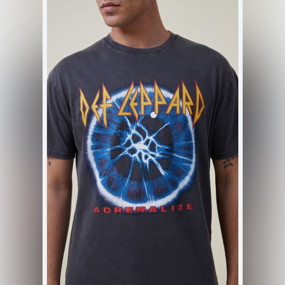 Def Leppard Graphic T-Shirt - Navy blue